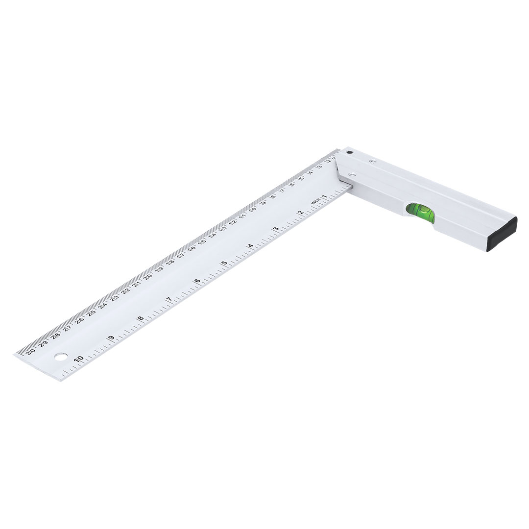 Escuadra personalizada Yeiz de aluminio en L con nivel 30.5cm
