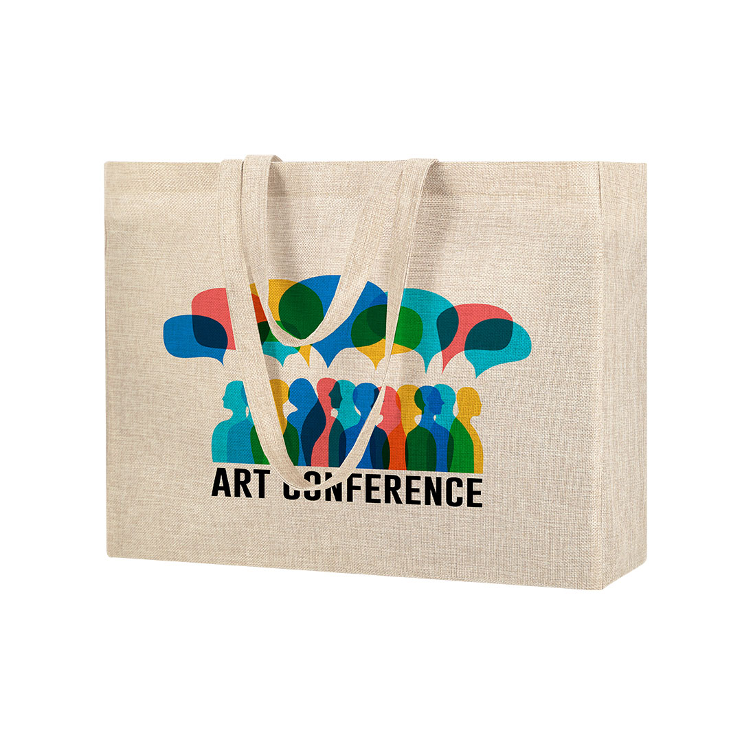 Bolsa para sublimación personalizada Syla de poliéster con asas largas