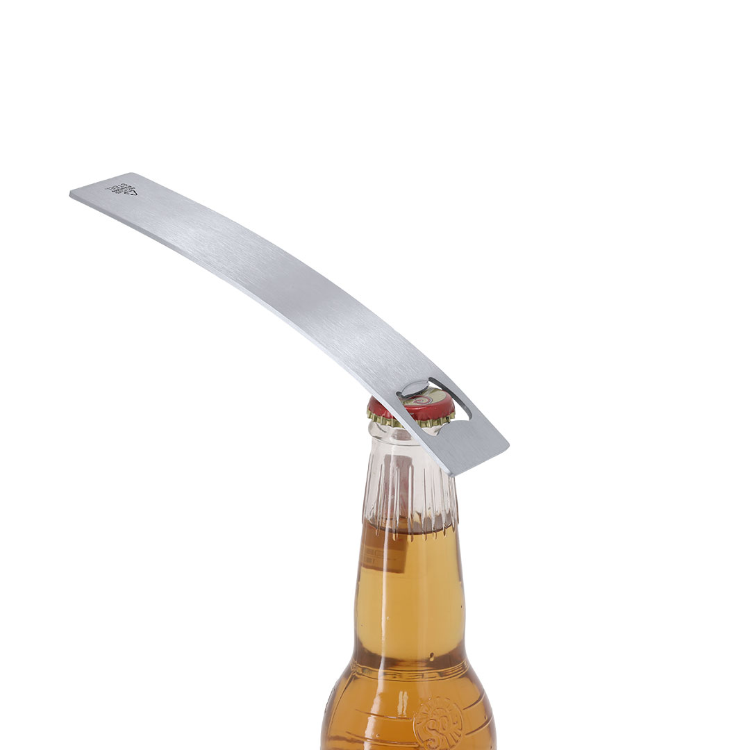 Abridor Azaria sostenible de acero inoxidable reciclado - Hogar - Regalo Promocional Personalizado - vista alternativa