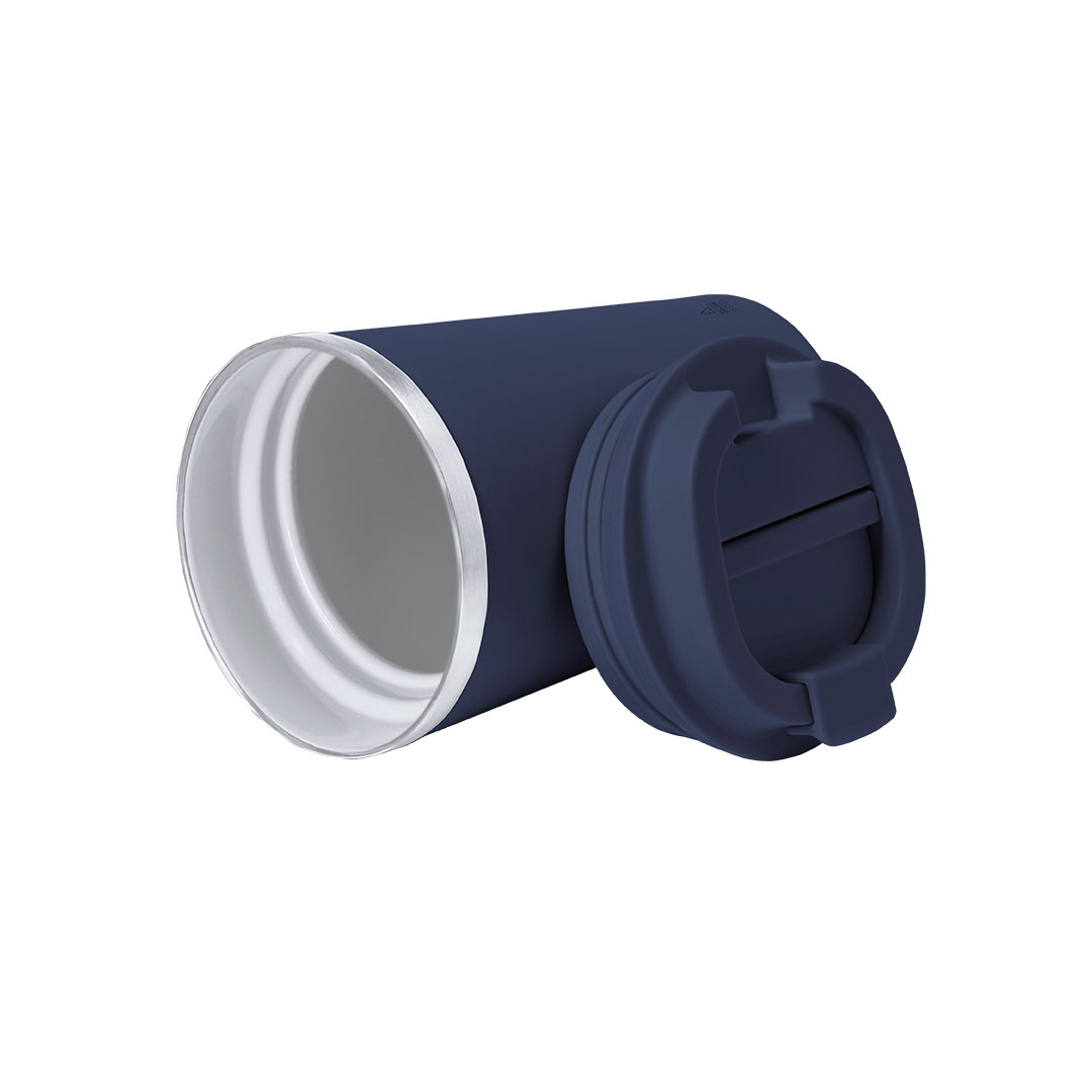 Vaso térmico personalizado Thira de acero reciclado con cerámica de 350ml