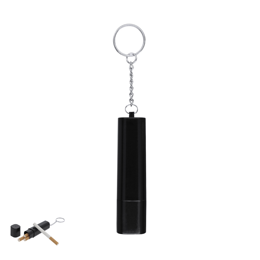 Llavero estuche para tabaco personalizado Jiyane con anilla metálica - Artículos fumador - Regalo Promocional Personalizado