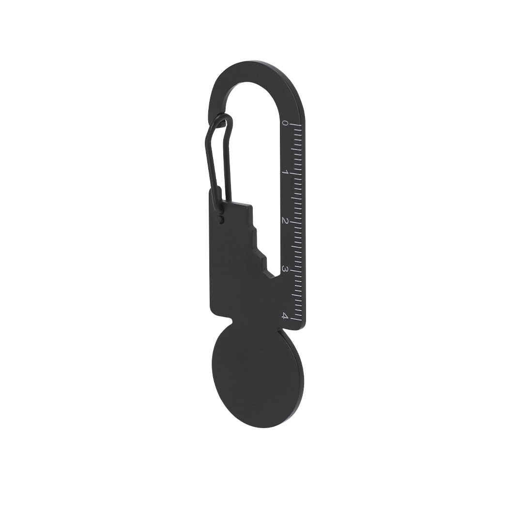 Multiherramienta personalizada Basarik de acero inoxidable mate negro - Multiherramientas - Regalo Promocional Personalizado