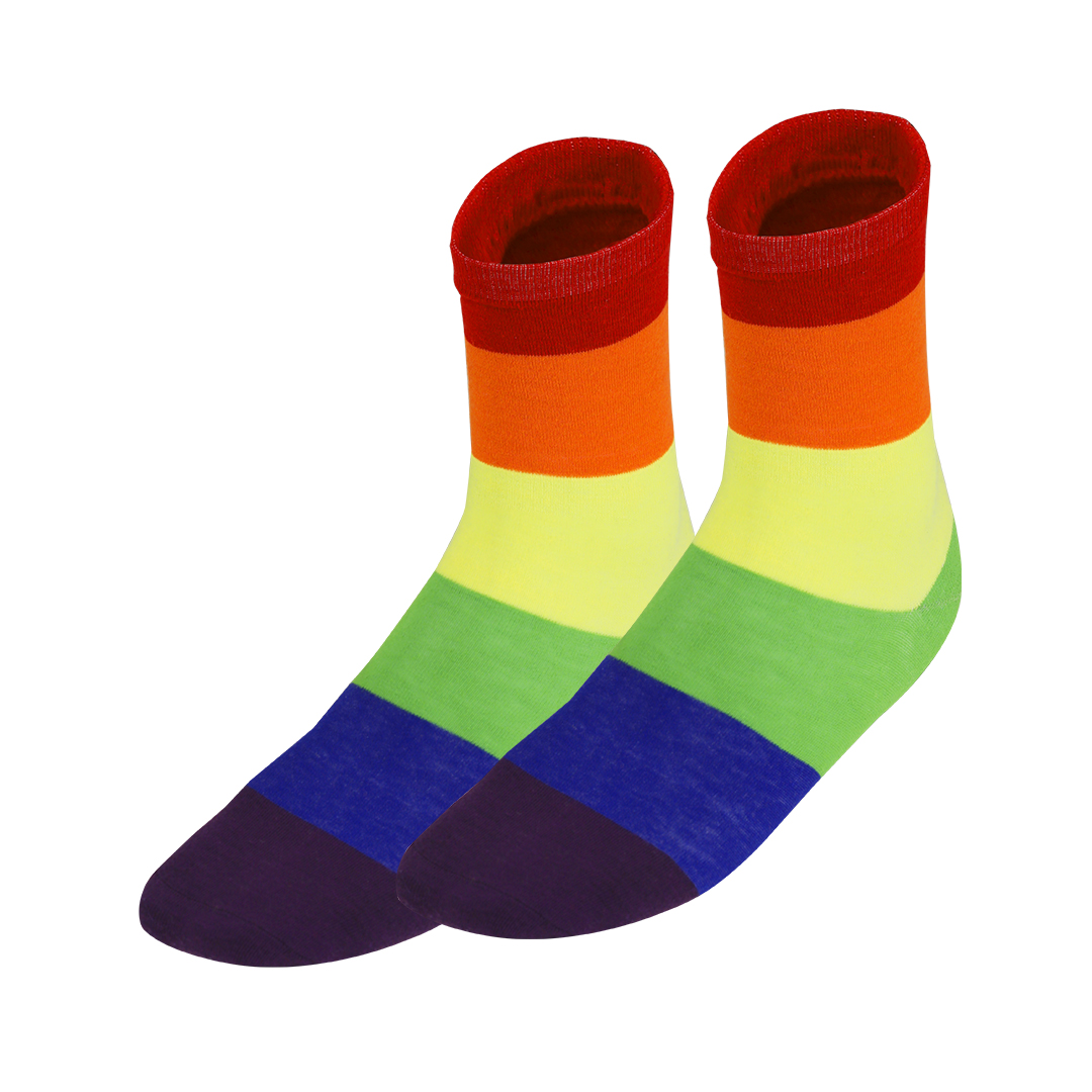Calcetín personalizado Tarox Rainbow de poliéster elástico - Ropa y accesorios - Regalo Promocional Personalizado