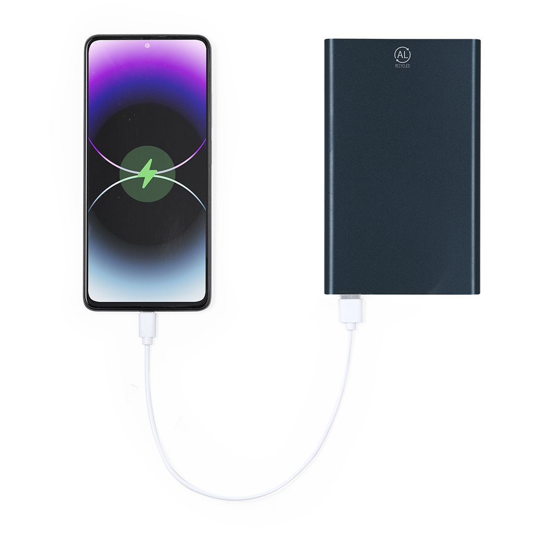 Power Bank personalizada Backen de 4000mAh aluminio reciclado GRS - Tecnología - Regalo Promocional Personalizado - imagen 4