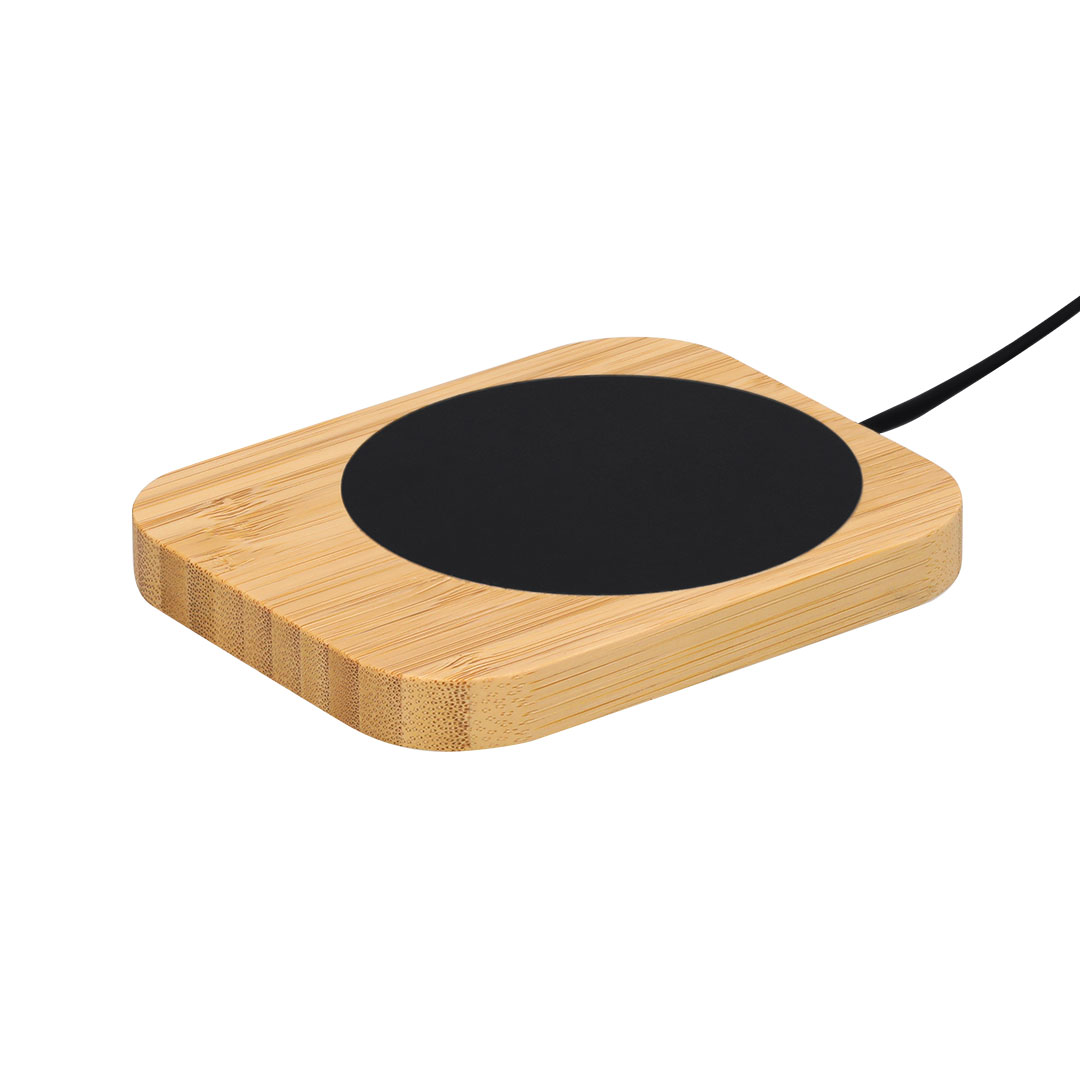 Calentador de tazas personalizado Zobil de bambú con cable dual