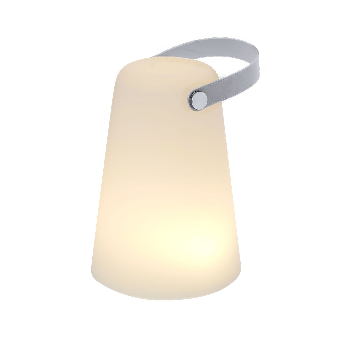 Lámpara personalizada Tuxfan de PE blanco con asa silicona y 4 LEDs - Tecnología - Regalo Promocional Personalizado - vista alternativa