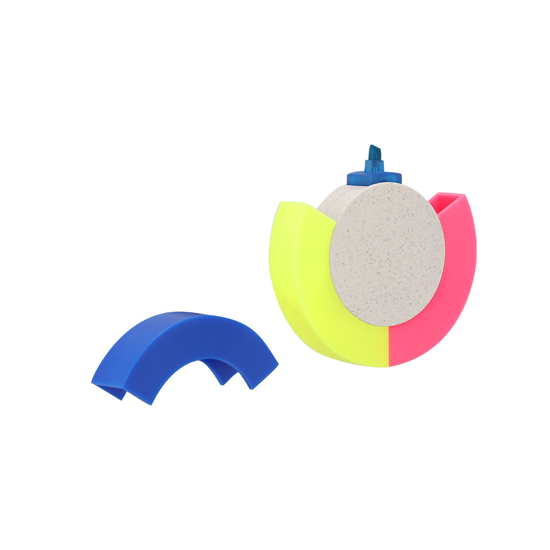 Marcador personalizado Salmar circular de caña de trigo tricolor