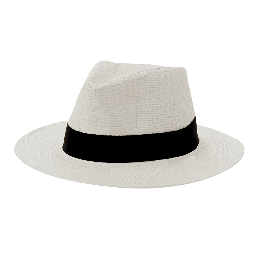 Sombrero de paja personalizado Klesnap con cinta negra