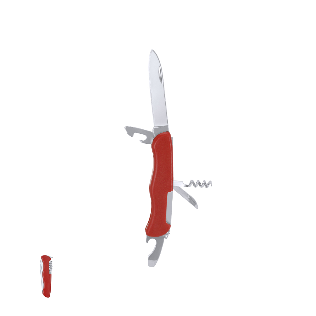 Navaja multiusos personalizada Lixthel de acero inox con ABS 5 funciones - Navajas personalizadas - Regalo Promocional Personalizado