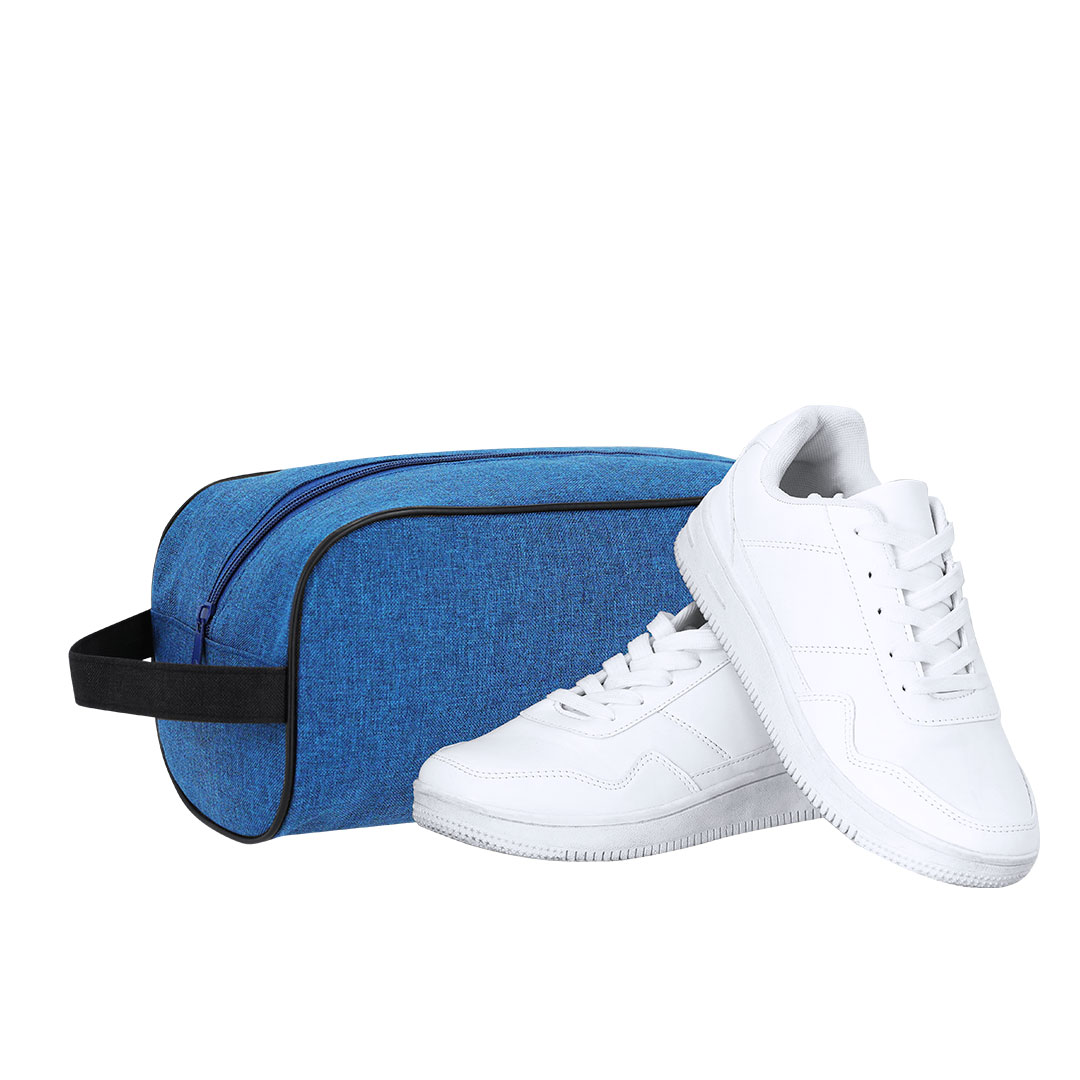 Zapatillero personalizado Tornon de poliéster RPET 600D con bordes PVC negro - Ropa y accesorios - Regalo Promocional Personalizado - vista alternativa