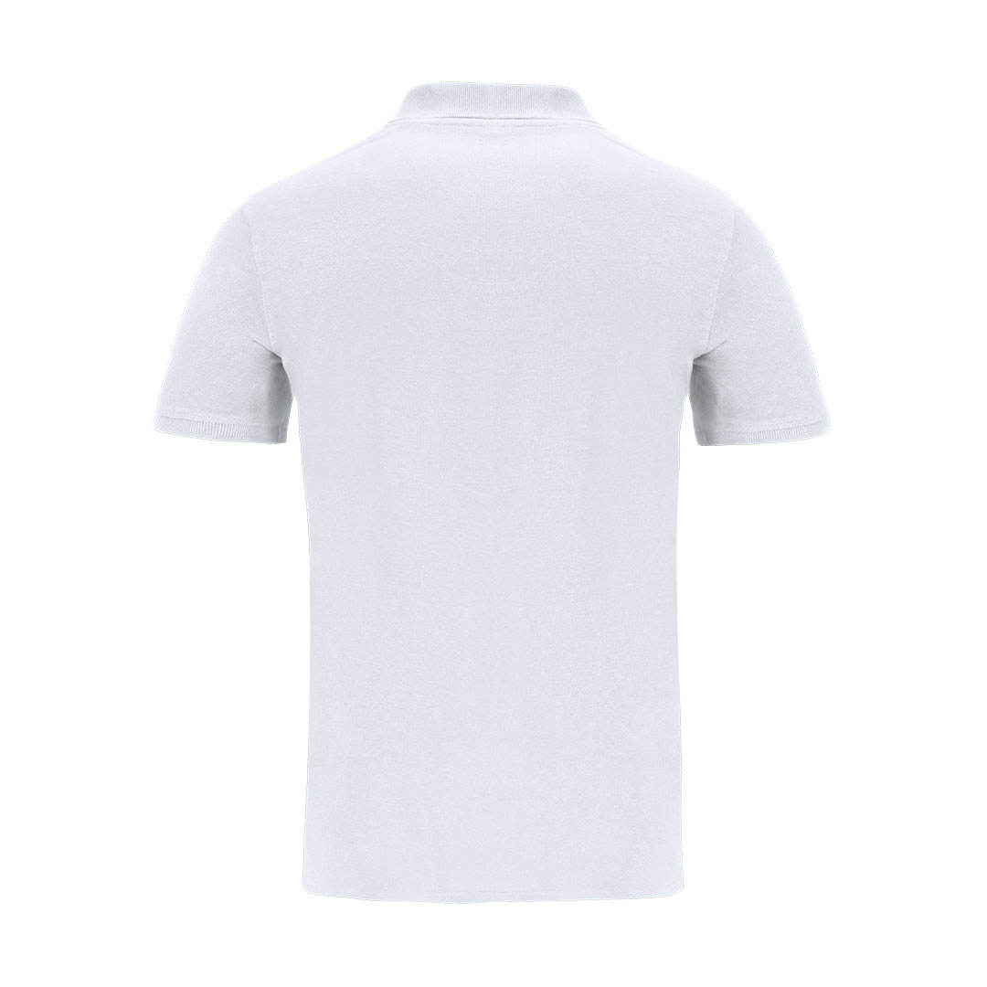 Polo personalizado adulto blanco Chaplin unisex de manga corta 200g/m2