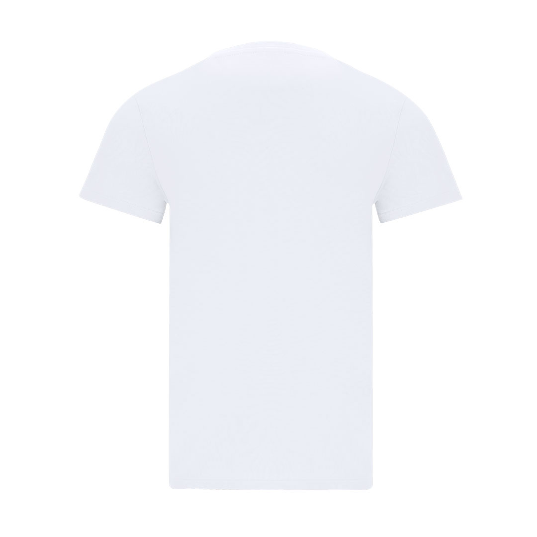 Camiseta personalizada para adulto Stiles blanca unisex de algodón