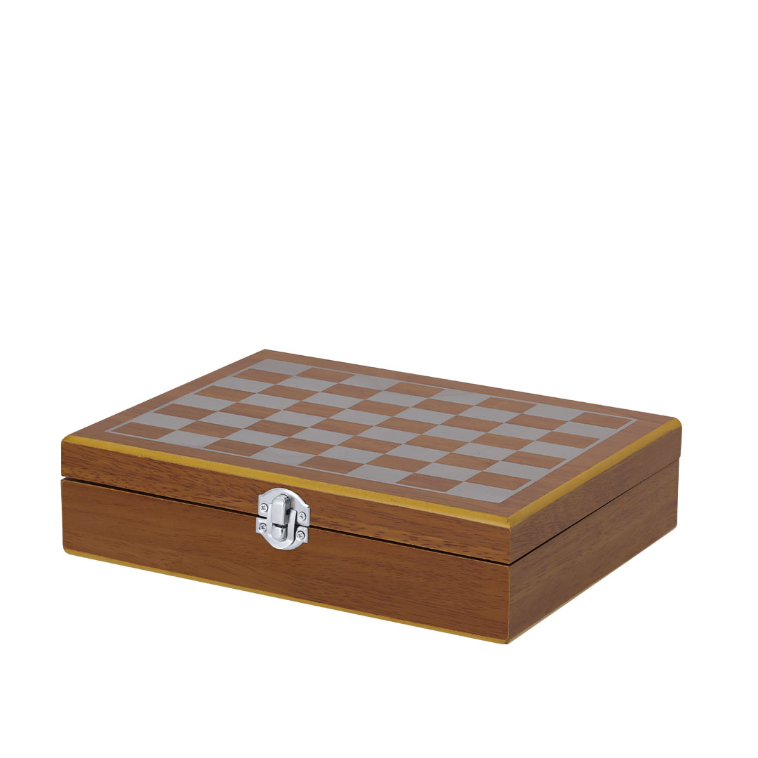 Set de petaca personalizado Menzie de madera con juegos múltiples - Otros accesorios cocina - Regalo Promocional Personalizado - vista alternativa