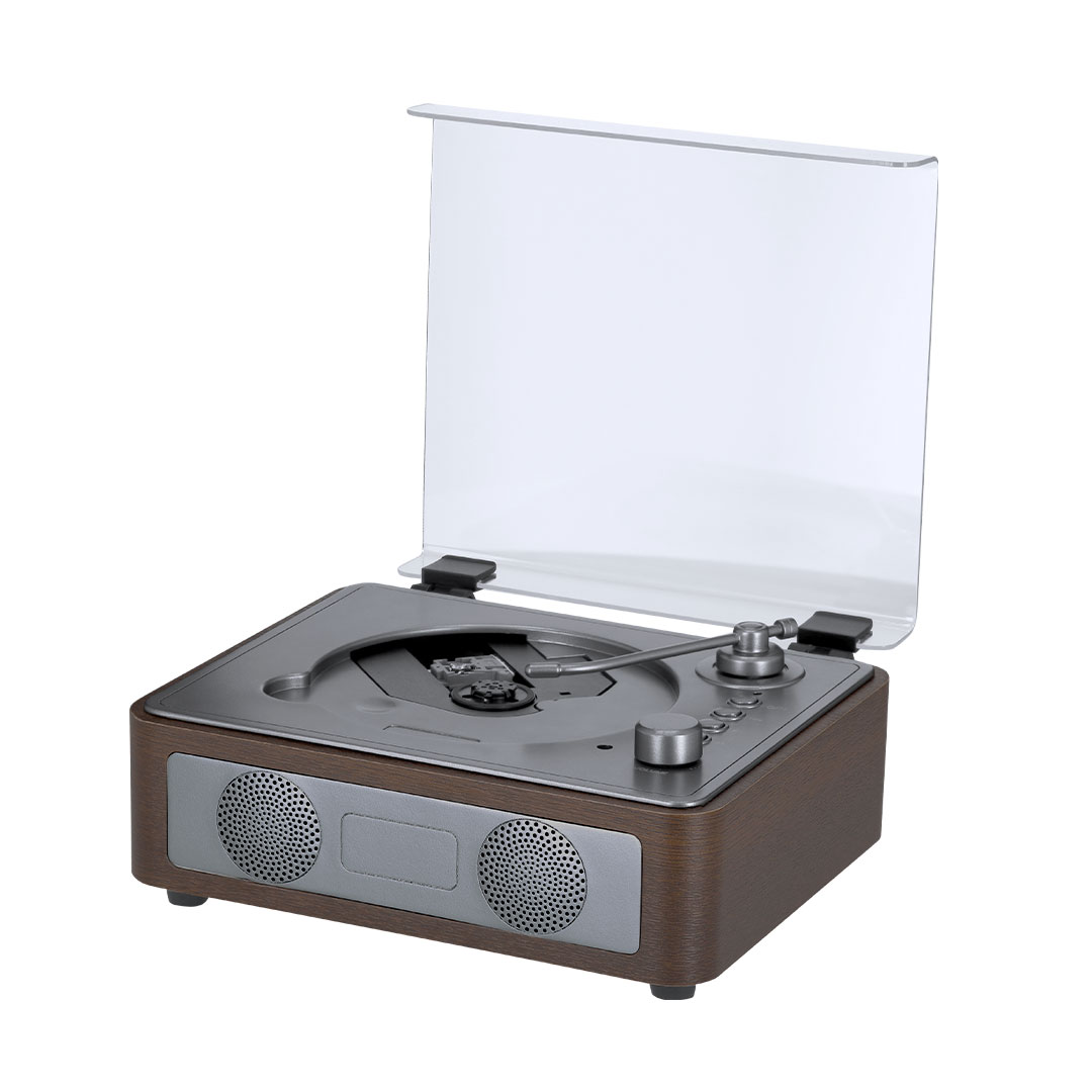 Reproductor CD personalizado Hopson retro de madera con Bluetooth 5.3