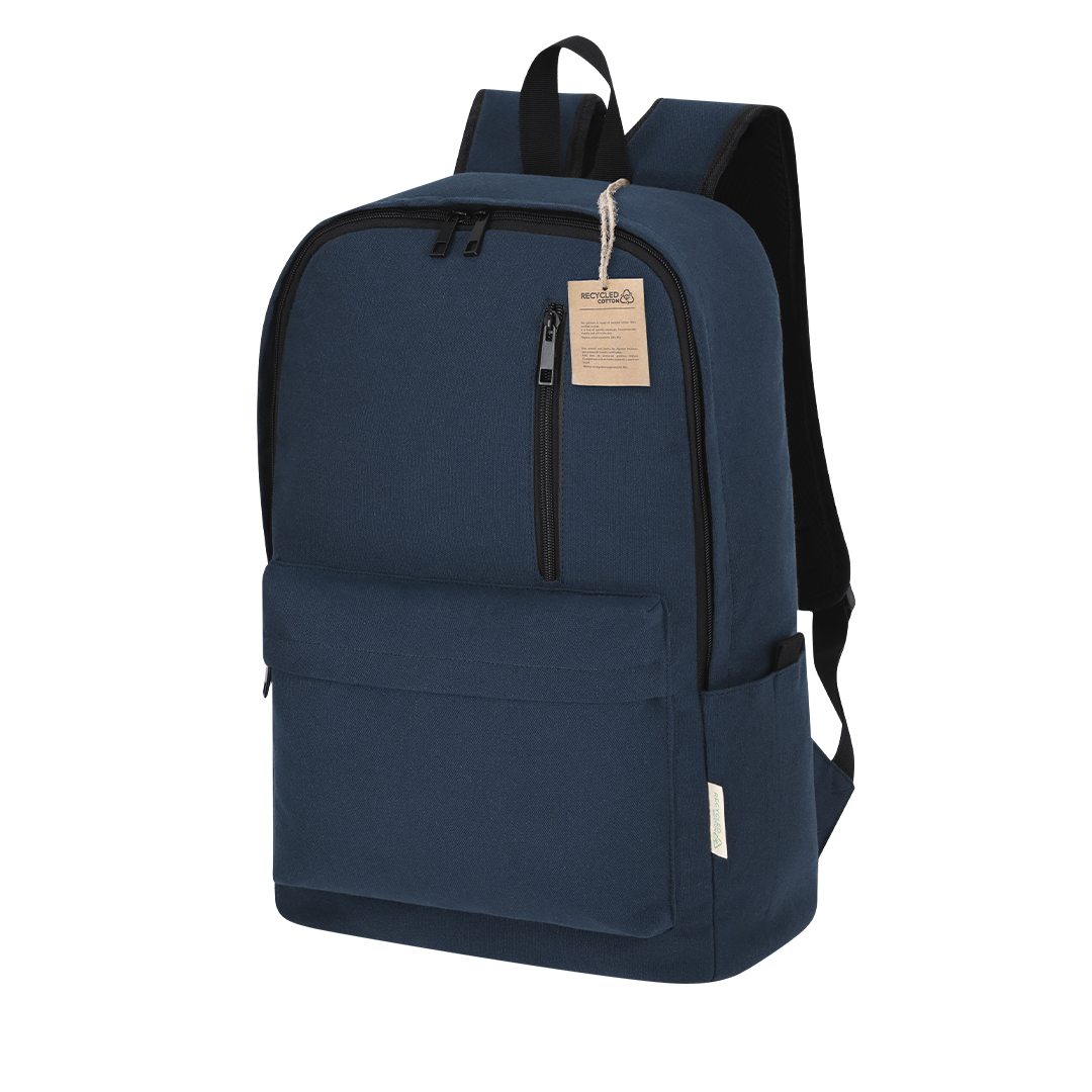Mochila personalizada Stalion de algodón reciclado con cinta trolley - Mochilas personalizadas - Regalo Promocional Personalizado