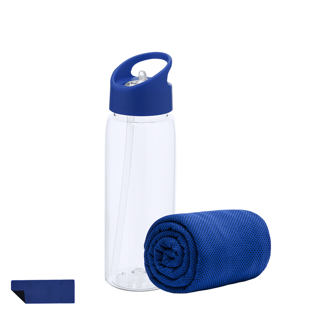 Bidón Garyl set 800ml RPET toalla 30x80cm - Tazas y botellas - Regalo Promocional Personalizado