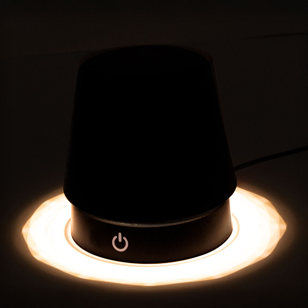 Lámpara personalizada Kirsten de diseño negro con regulación táctil - Tecnología - Regalo Promocional Personalizado - imagen 4
