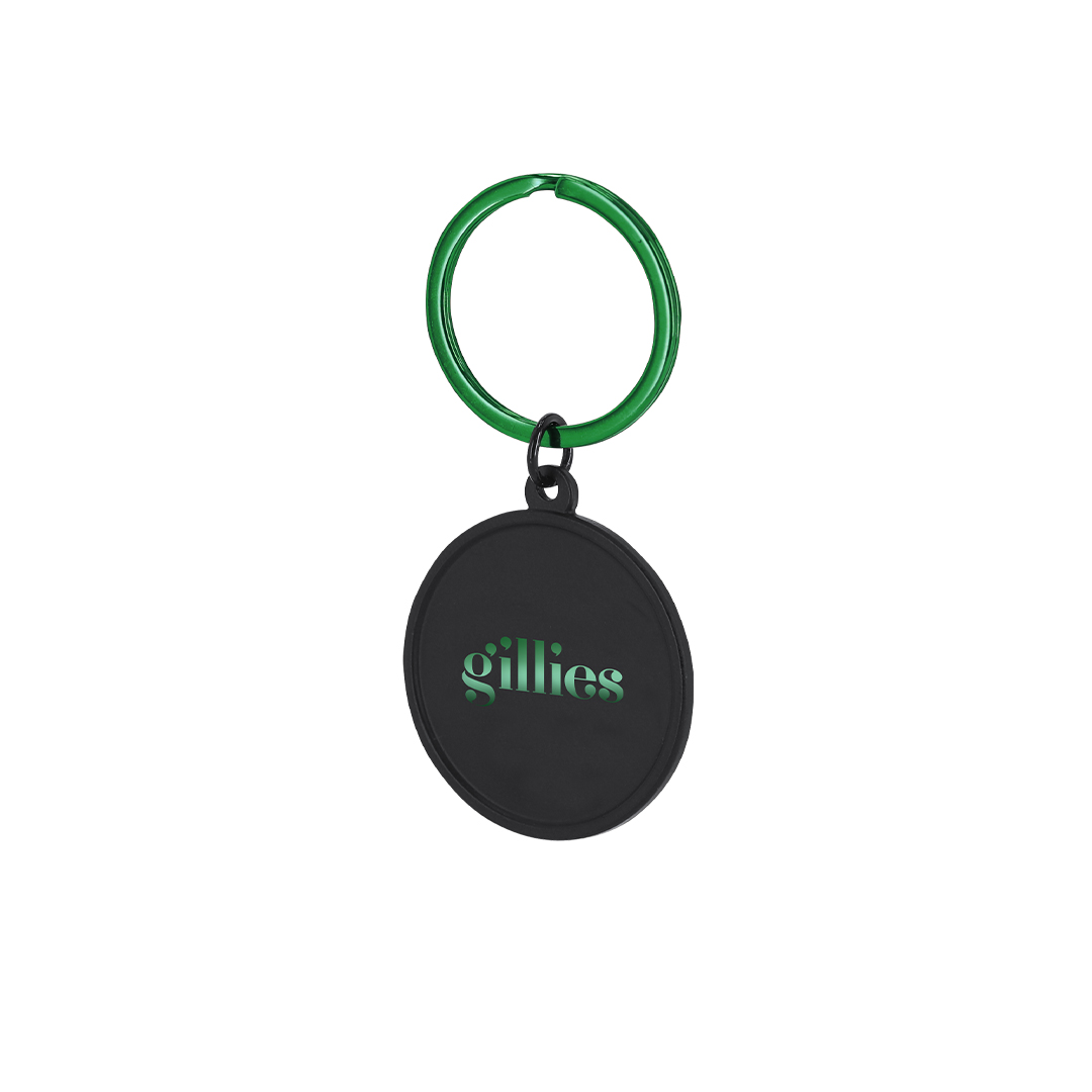 Llavero personalizado Klapson de aluminio negro con efecto espejo - Llaveros, pins y chapas - Regalo Promocional Personalizado