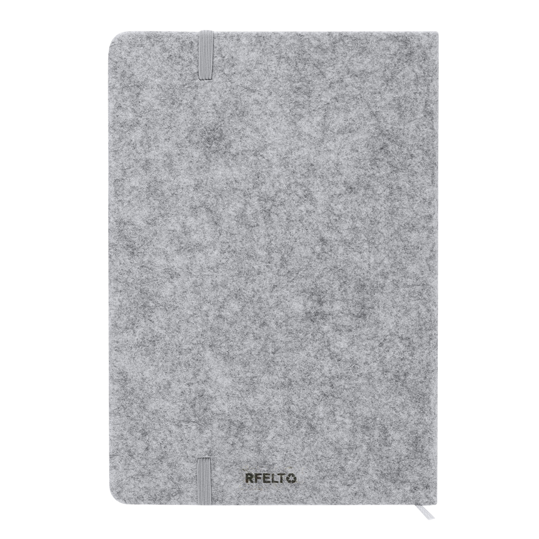 Bloc de notas personalizado Driscol en fieltro RPET y corcho con distintivo RFELT - Oficina - Regalo Promocional Personalizado - imagen 5