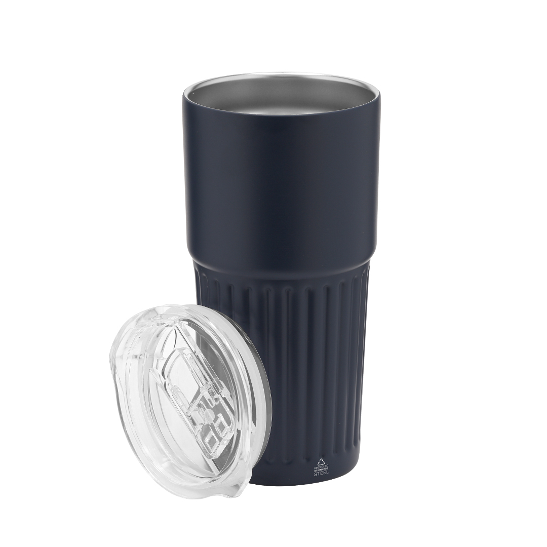 Vaso térmico personalizado Gillan de acero reciclado biselado de 500ml - Termos personalizados - Regalo Promocional Personalizado - vista alternativa