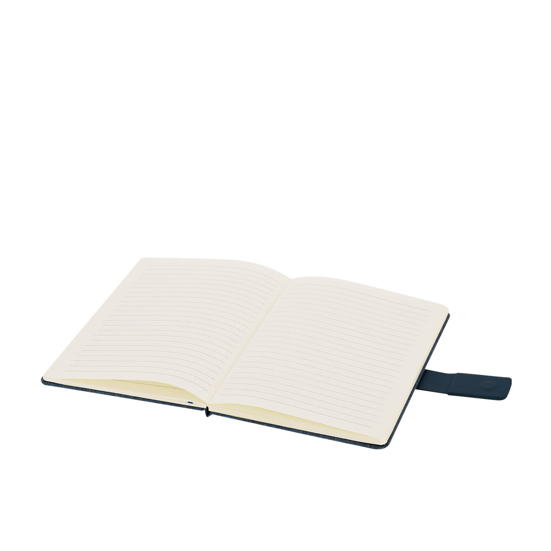 Bloc de notas personalizado Flitfud en RPET y PU con bolsillo y cierre magnético - Oficina - Regalo Promocional Personalizado - vista alternativa