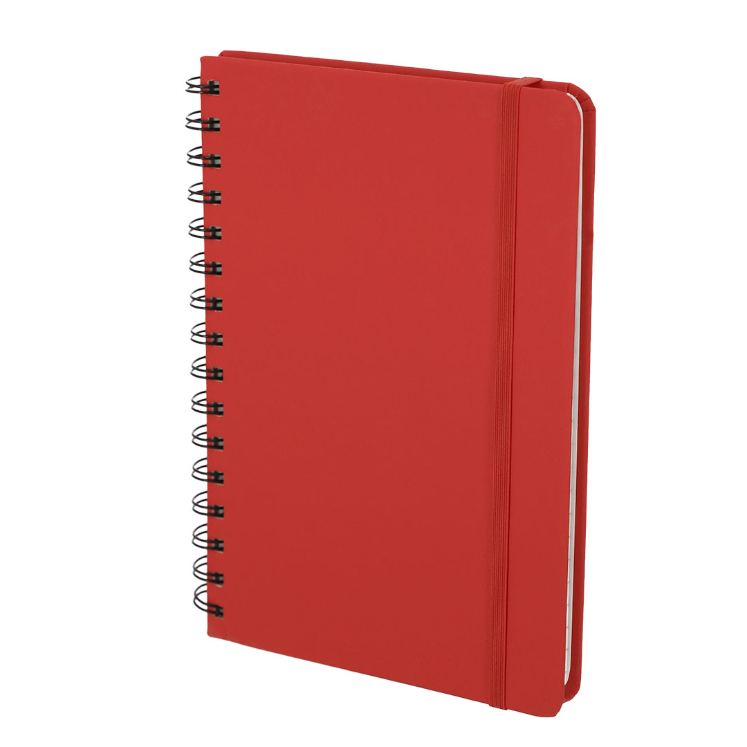 Libreta personalizada Pusik de PU reciclada con elástico