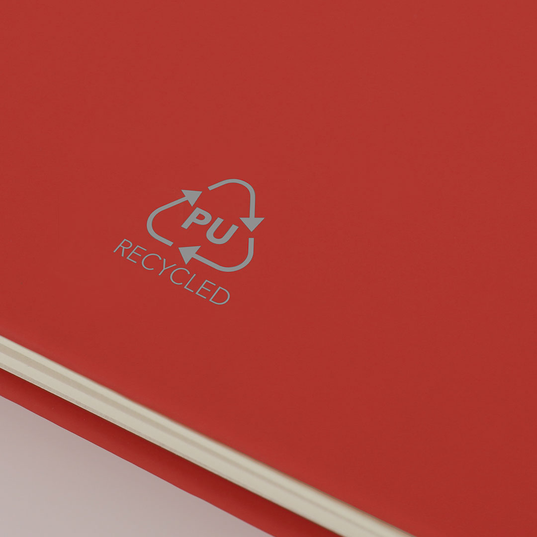Libreta personalizada Pusik de PU reciclada con elástico - Set de escritura personalizados - Regalo Promocional Personalizado - imagen 3