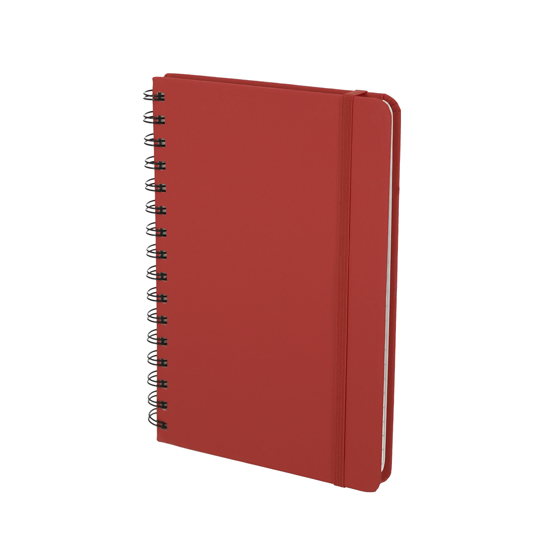 Libreta personalizada Pusik de PU reciclada con elástico - Set de escritura personalizados - Regalo Promocional Personalizado