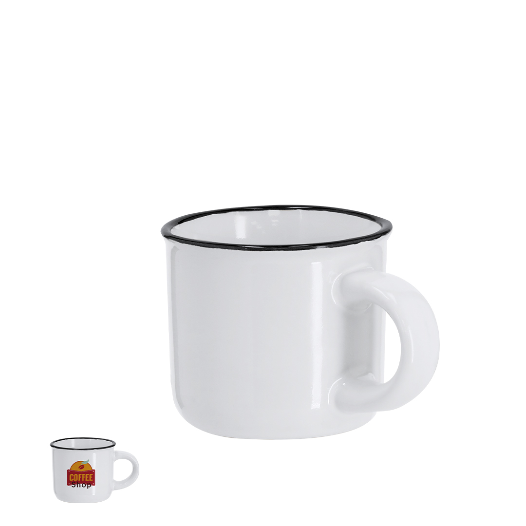 Taza sublimación personalizada Monbeik de cerámica mini de 85ml vintage bicolor - Tazas y vasos personalizados - Regalo Promocional Personalizado