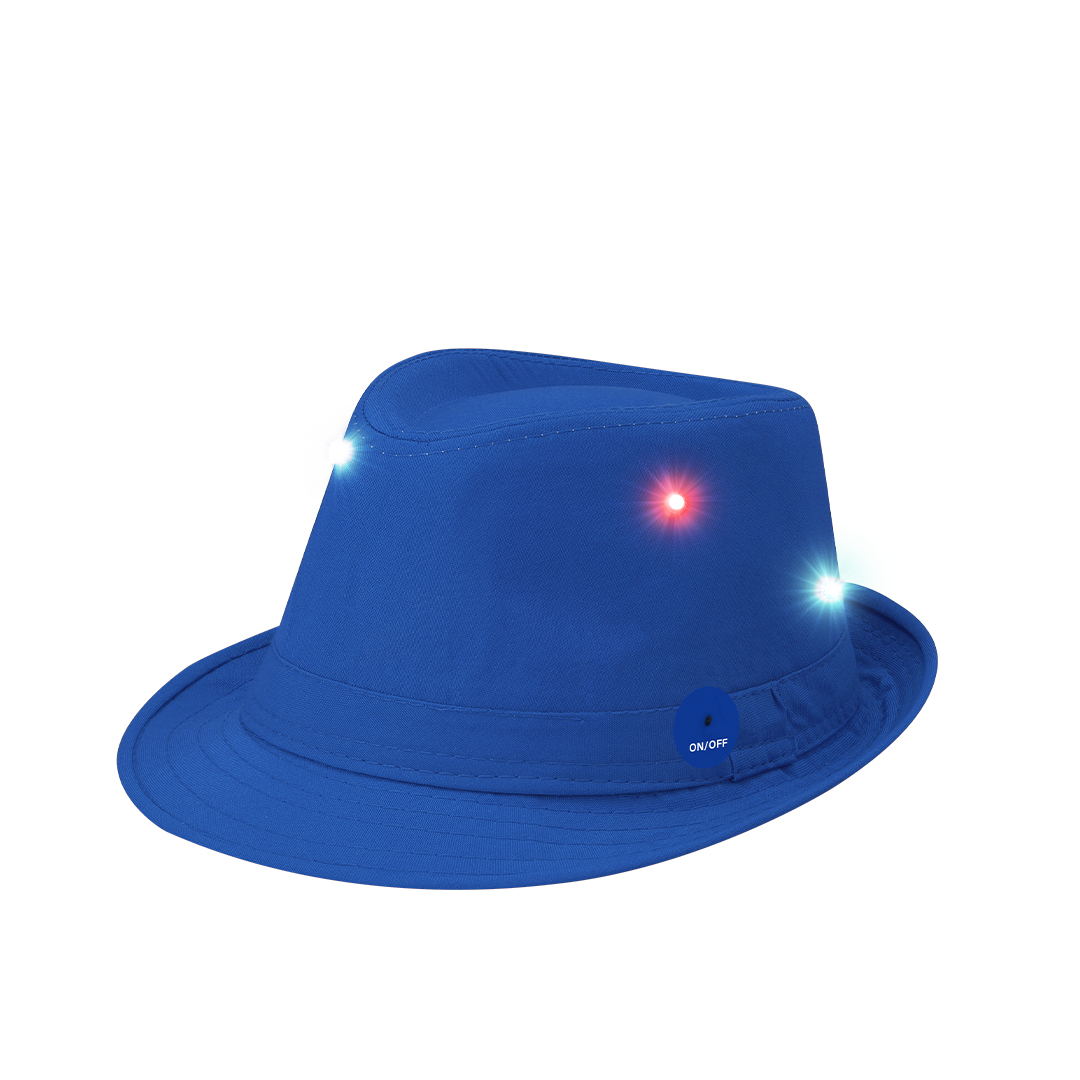 Sombrero de poliéster personalizado Enzox con LEDs multicolor