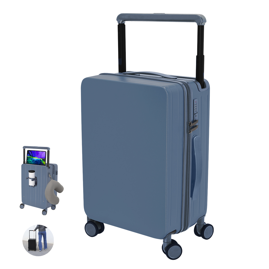 Trolley personalizado Corbin de ABS rígido con 4 ruedas giratorias - Viaje - Regalo Promocional Personalizado