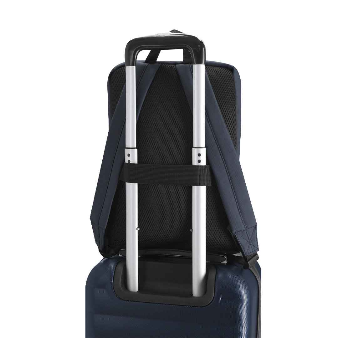 Mochila personalizada Yilmir de PU con cinta trolley para viajes - Mochilas personalizadas - Regalo Promocional Personalizado - imagen 4