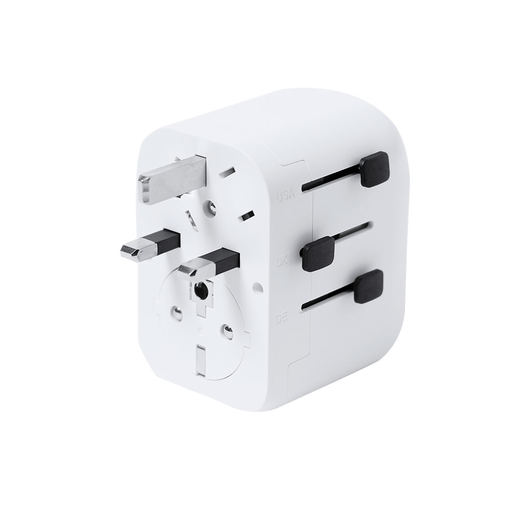 Adaptador Enchufes Wando con diseño compacto - Viaje - Regalo Promocional Personalizado - imagen 3