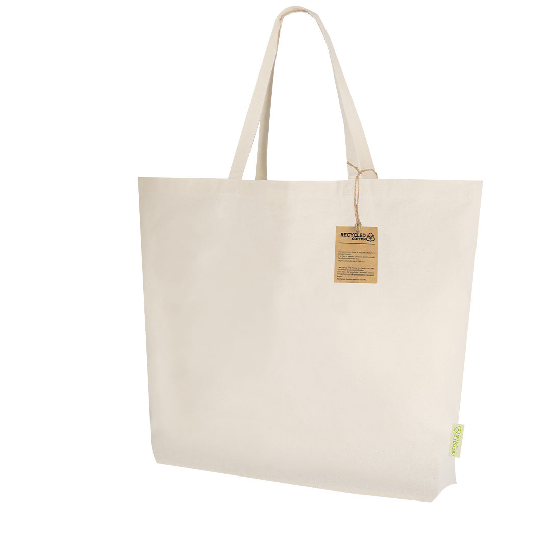 Bolsa personalizada Todar de algodón reciclado con asas largas - Bolsas personalizadas - Regalo Promocional Personalizado