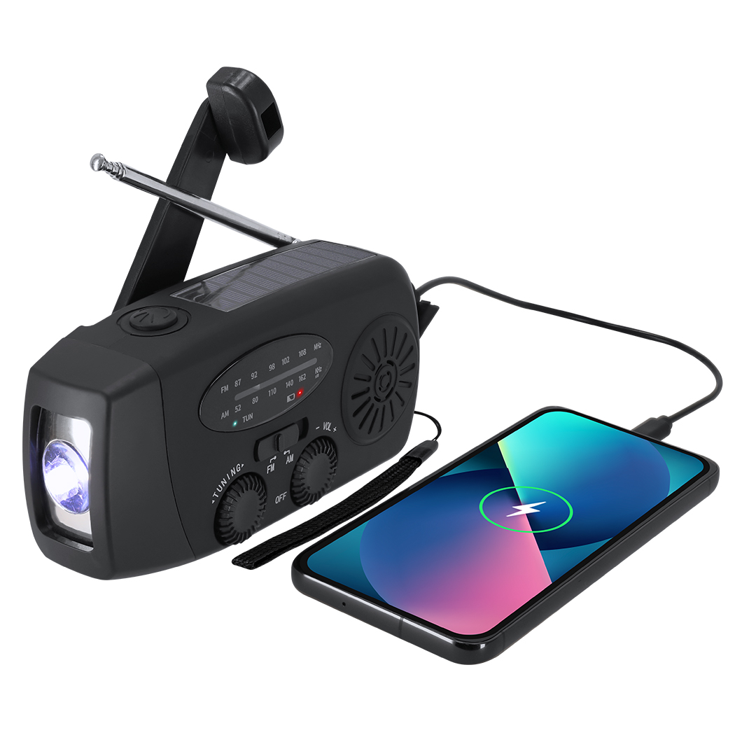 Radio Emergencia Multifunción Cartney - Tecnología - Regalo Promocional Personalizado - vista alternativa