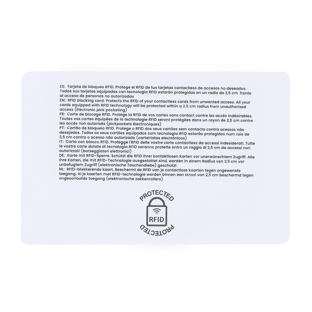 Tarjeta Bloqueo RFID Fatton - Tecnología - Regalo Promocional Personalizado - vista alternativa