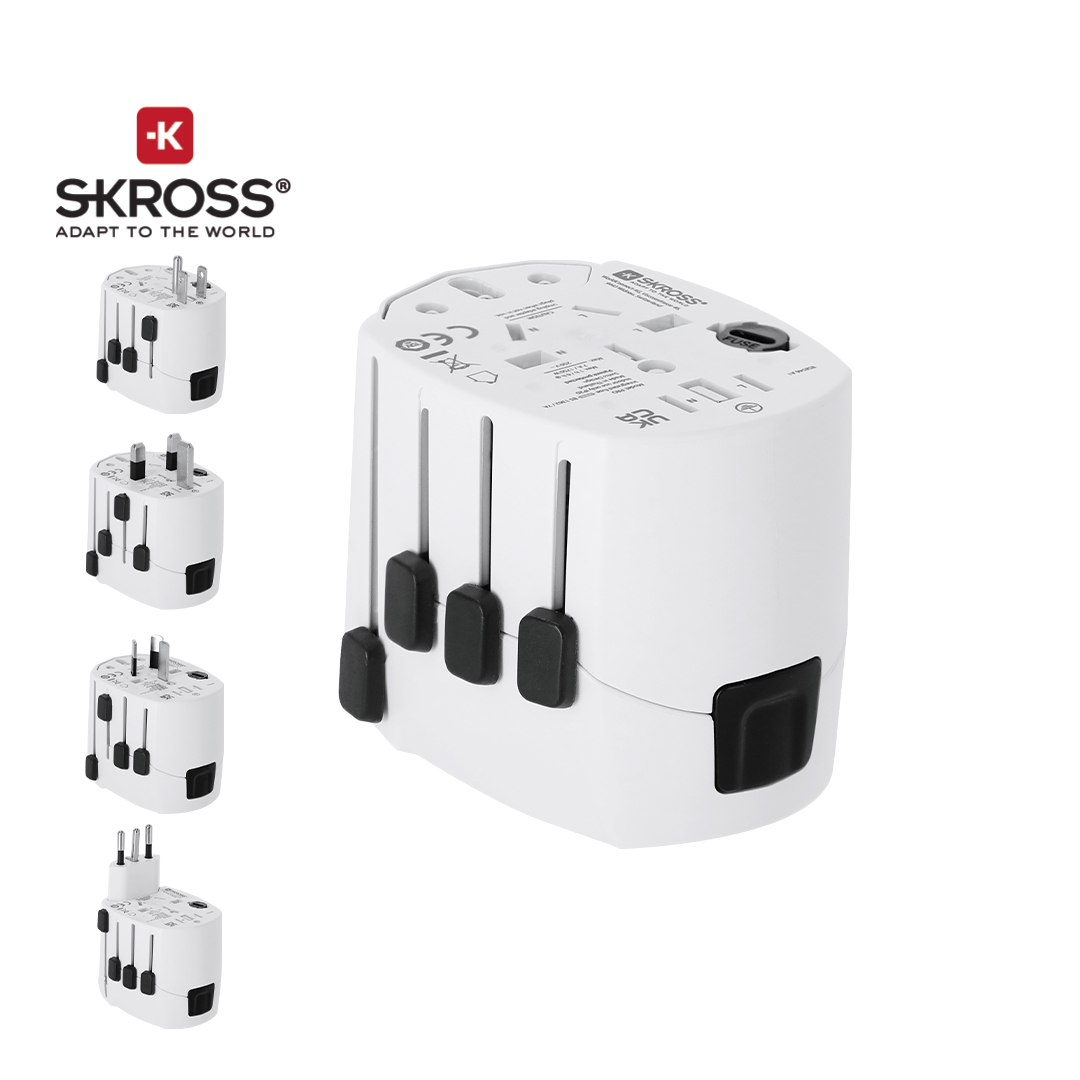 Adaptador Viaje Universal Skross PRO 3-POLE - Viaje - Regalo Promocional Personalizado