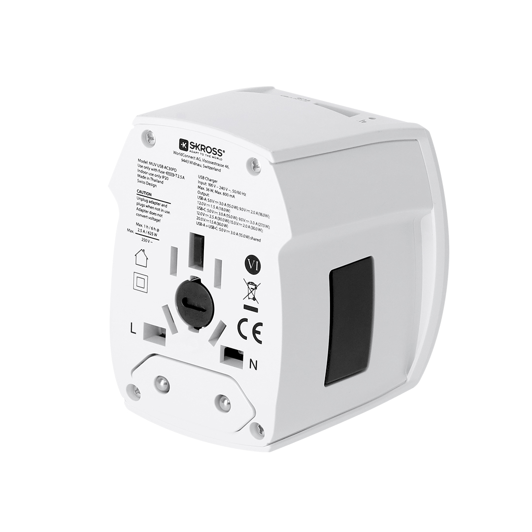 Adaptador Viaje Universal Skross MUV USB 30W PD - Viaje - Regalo Promocional Personalizado - imagen 3