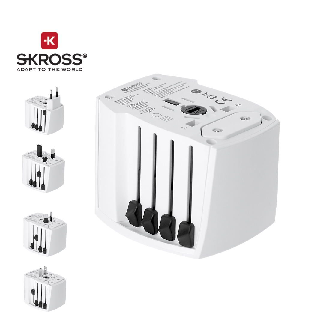 Adaptador Viaje Universal Skross MUV USB 30W PD - Viaje - Regalo Promocional Personalizado