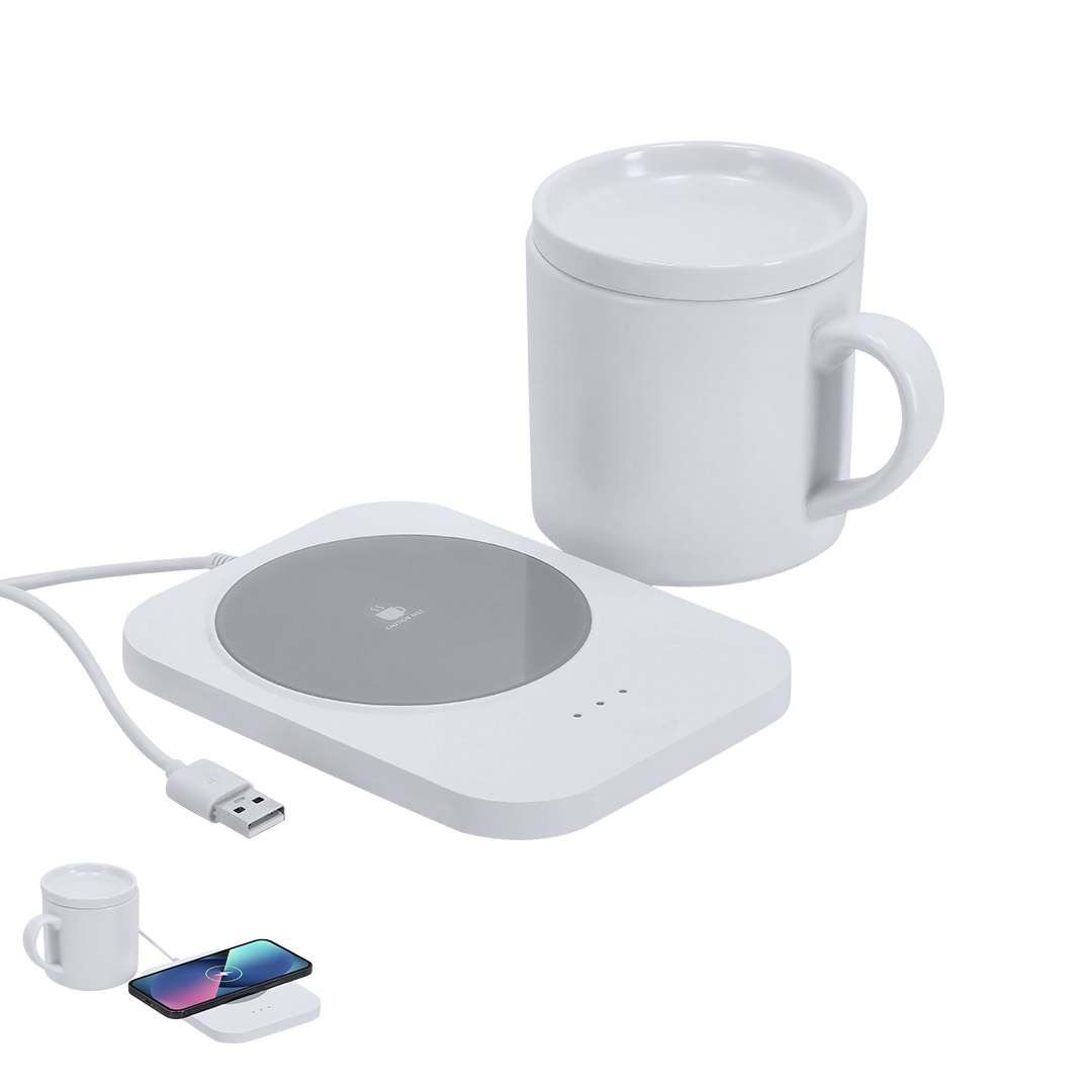 Calentador Tazas Cargador Wasoox - Tazas y vasos personalizados - Regalo Promocional Personalizado