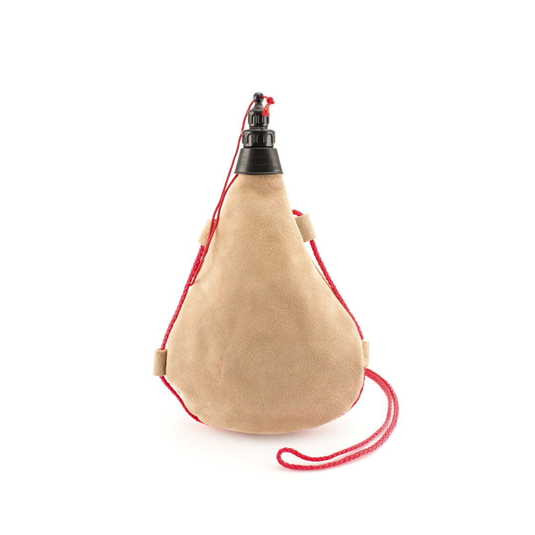 Bota de vino personalizada de 1L en piel de serraje - Otros accesorios bodega - Regalo Promocional Personalizado