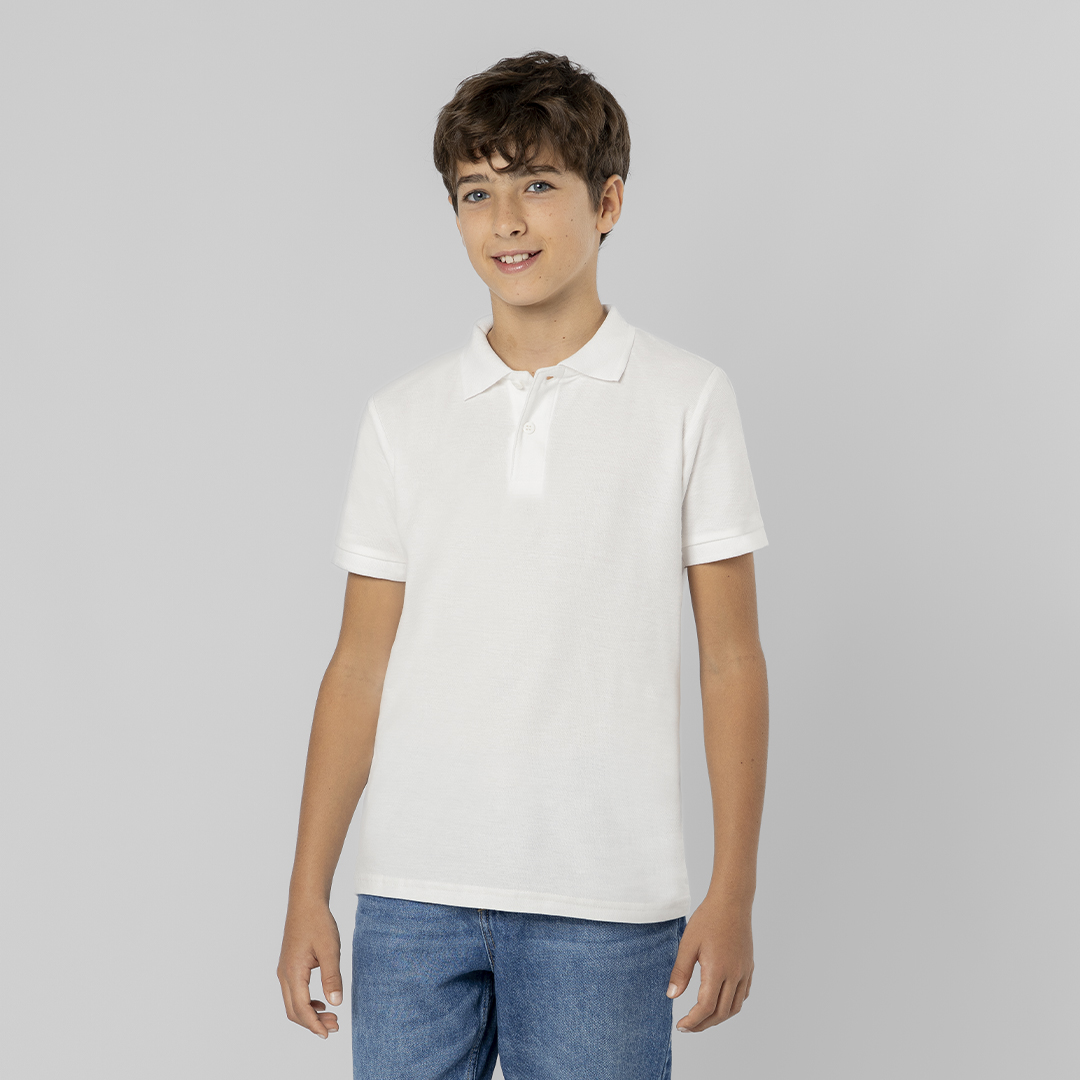 Polo Niño Blanco Charles - Ropa y accesorios - Regalo Promocional Personalizado