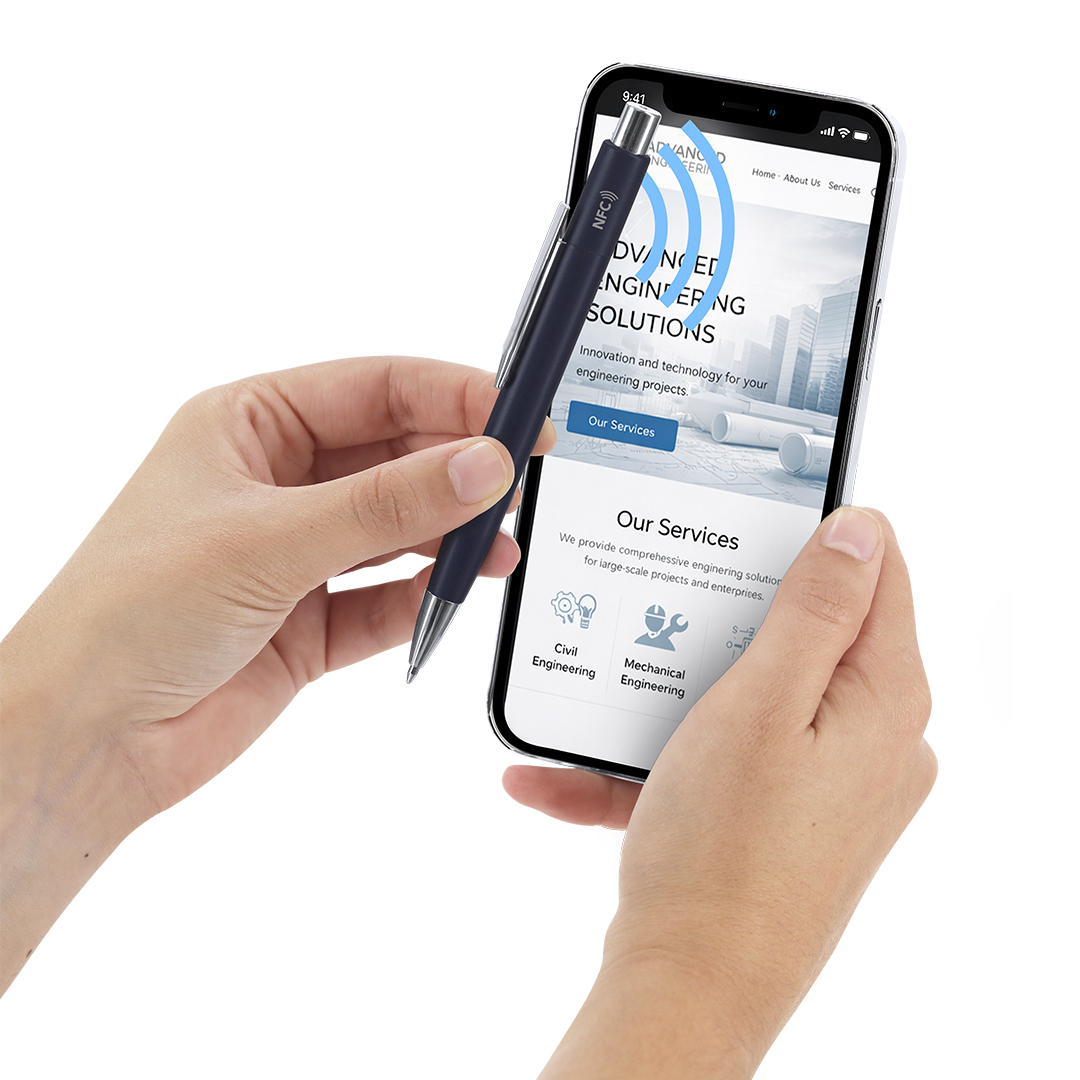 Bolígrafo NFC Pindar - Oficina - Regalo Promocional Personalizado - vista alternativa