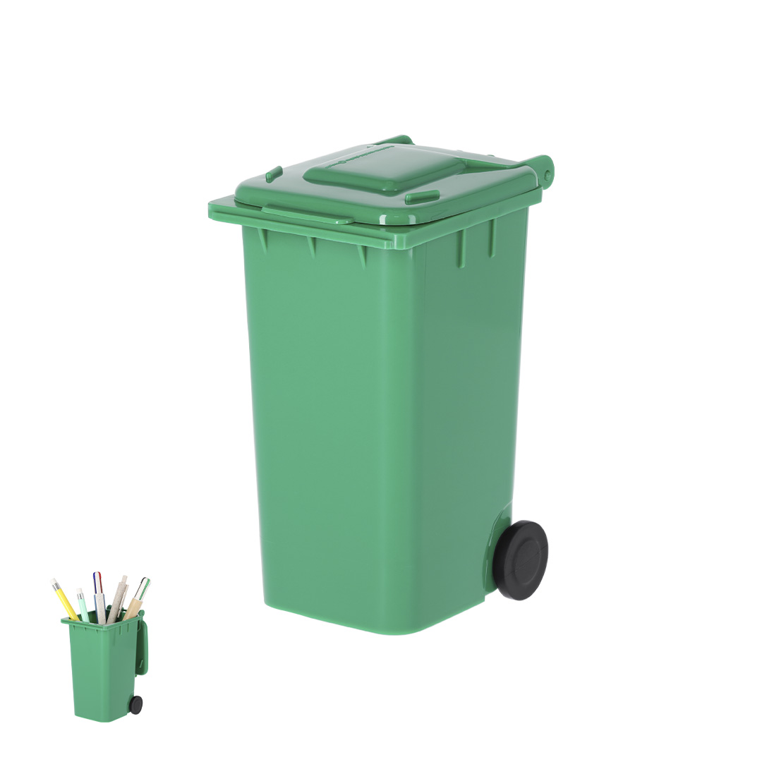 Lapicero personalizado Organic con ruedas en forma de contenedor - Oficina - Regalo Promocional Personalizado