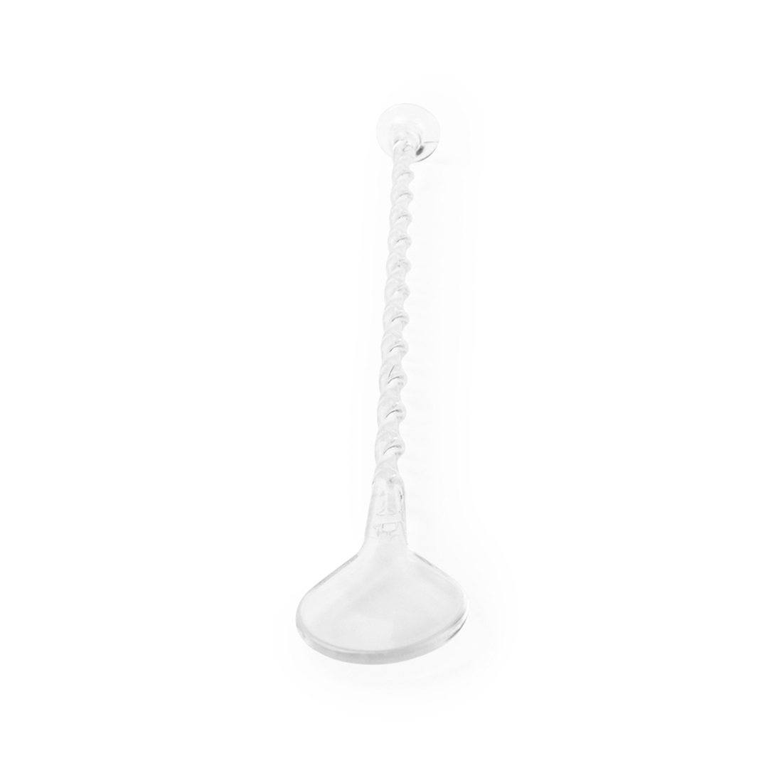 Agitador Charax espiral transparente 21cm con corona - Otros accesorios bodega - Regalo Promocional Personalizado - imagen 3
