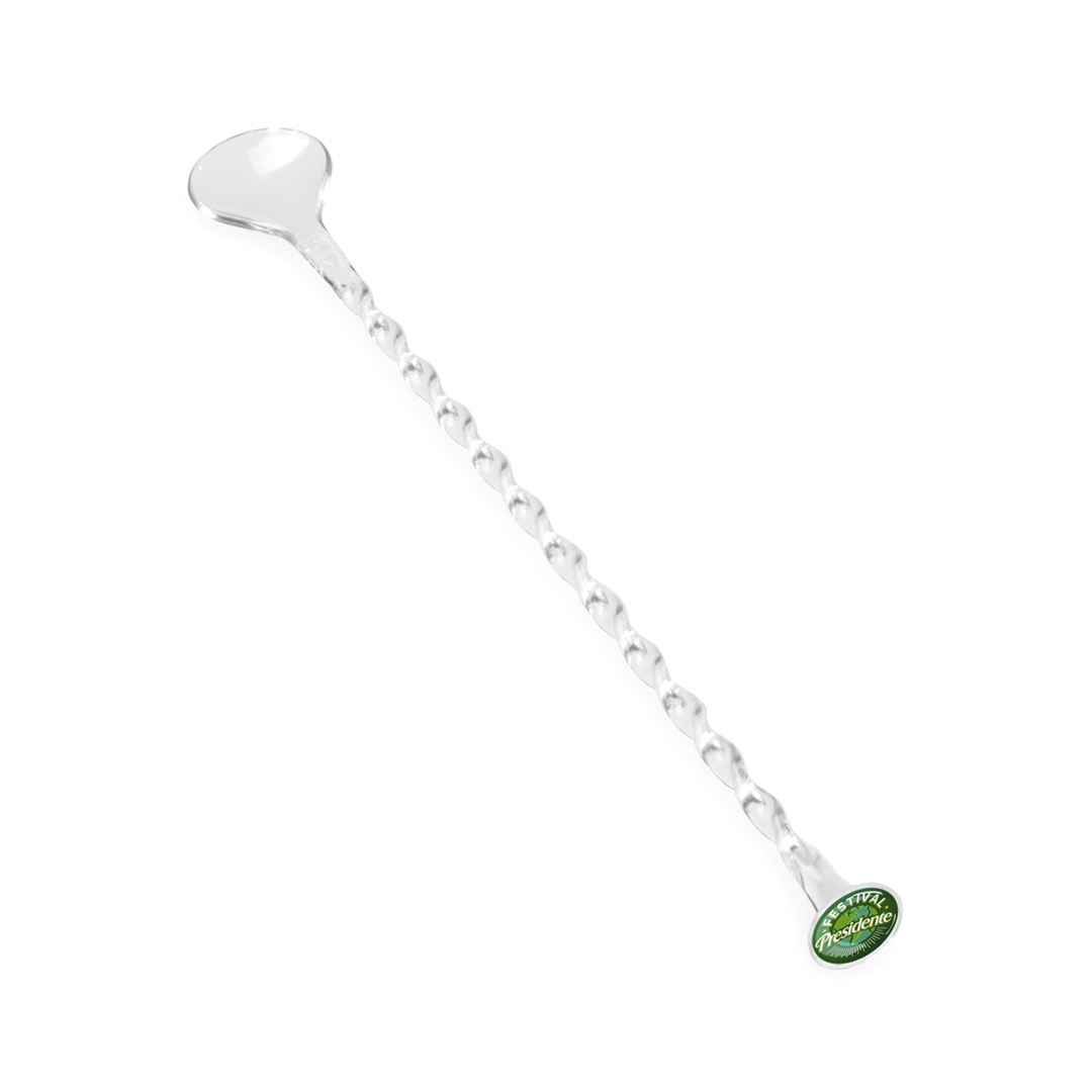Agitador Charax espiral transparente 21cm con corona - Otros accesorios bodega - Regalo Promocional Personalizado - imagen 4
