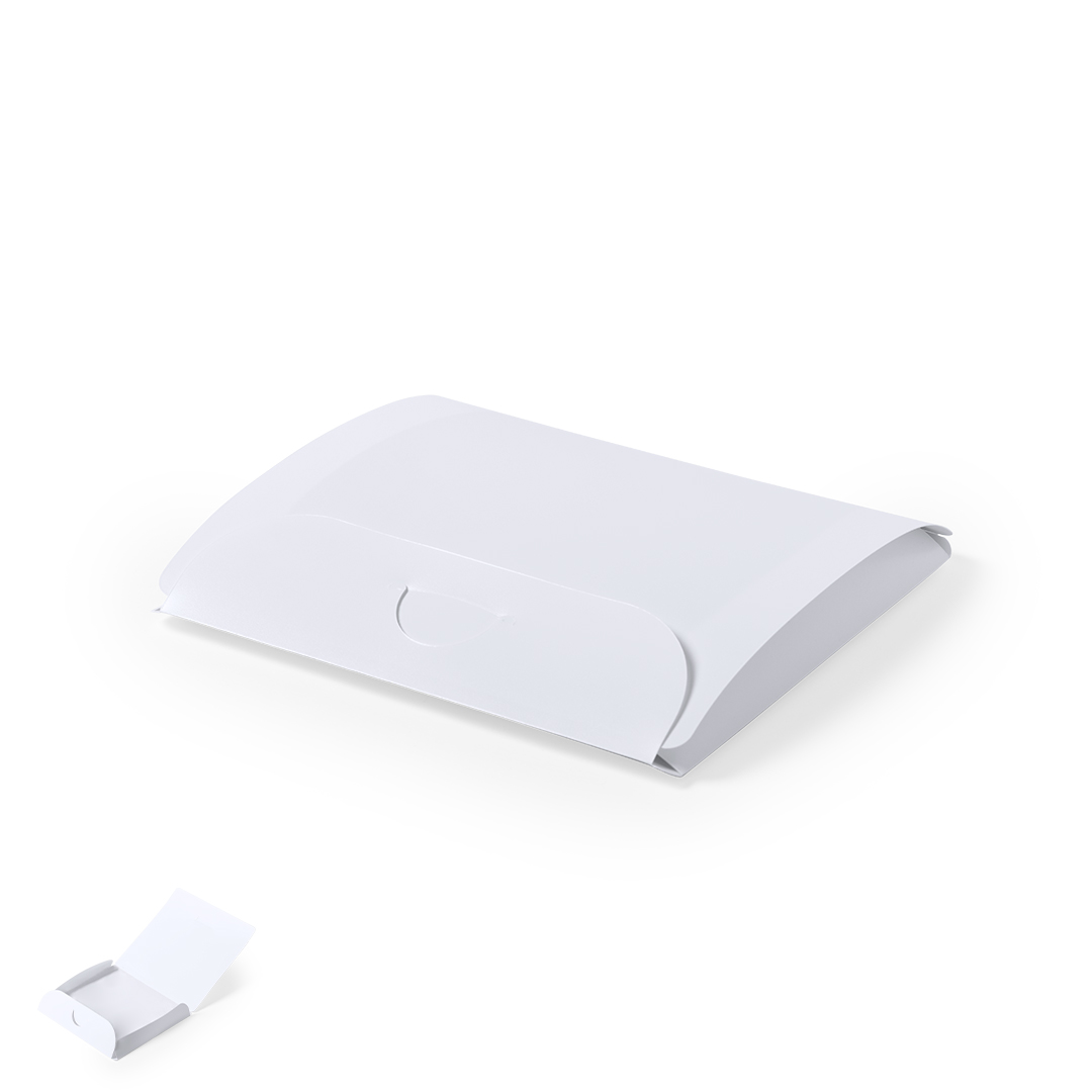 Portatodo personalizado Liven de PP blanco mate XL con sistema plegado - Protección e Higiene - Regalo Promocional Personalizado