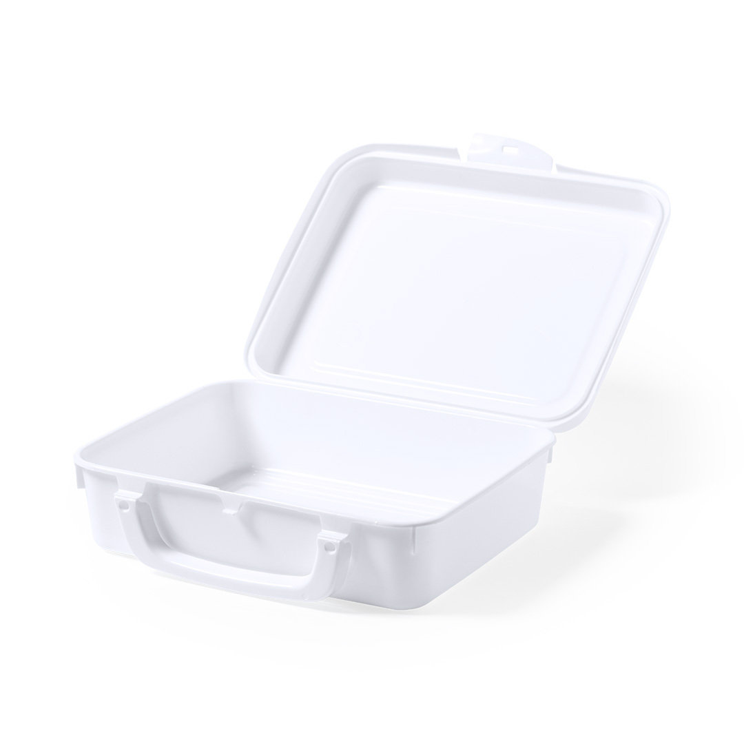 Fiambrera personalizada Chosal de PP blanco de 1L europea - Viaje - Regalo Promocional Personalizado - vista alternativa