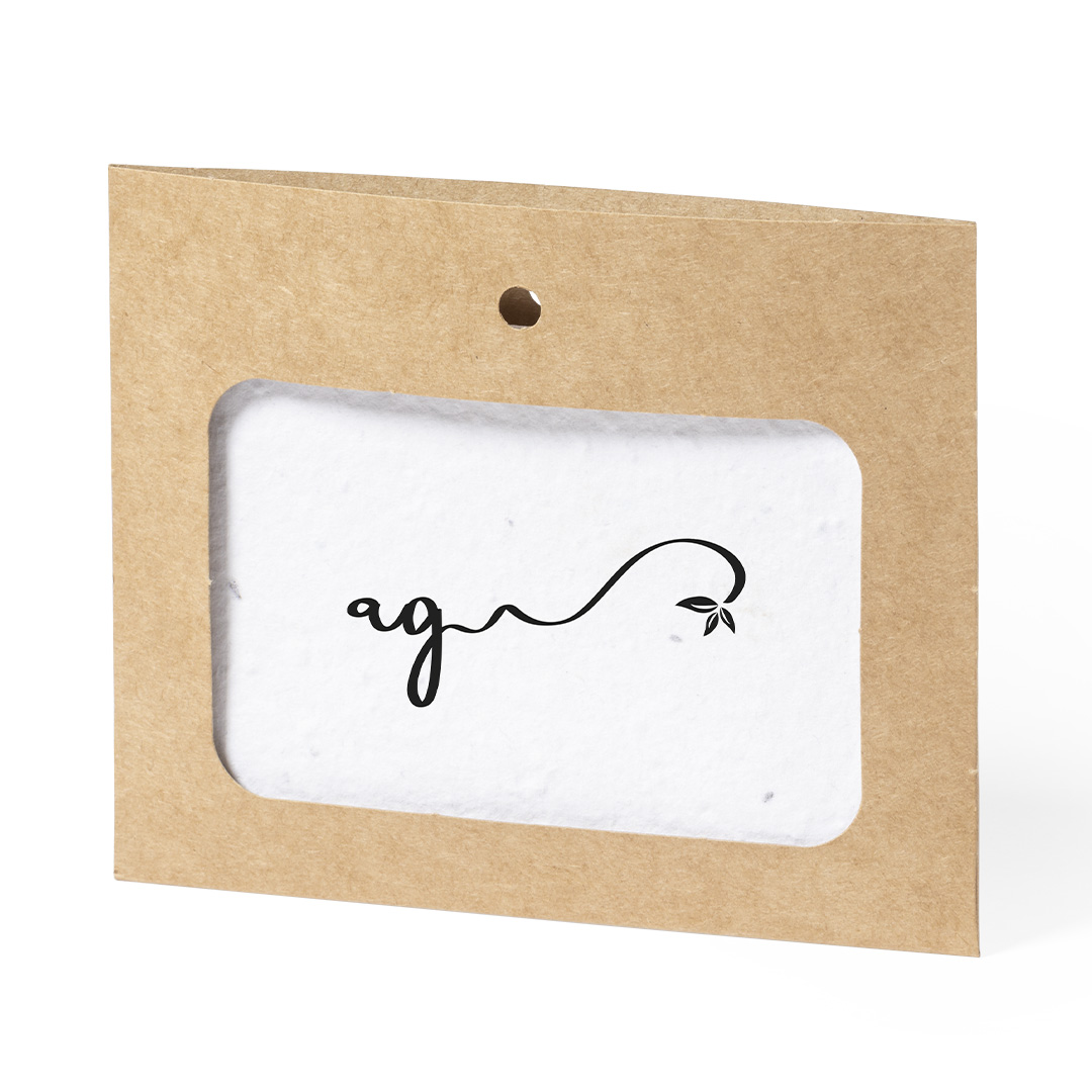 Identificador de semillas personalizado Binem de cartón reciclado papel plantable