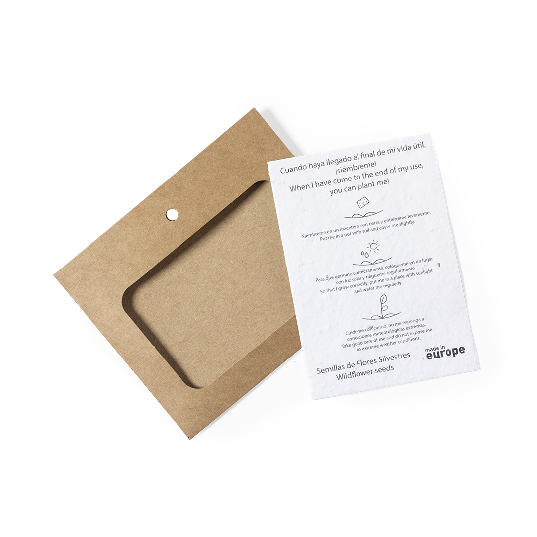 Identificador de semillas personalizado Binem de cartón reciclado papel plantable - Oficina - Regalo Promocional Personalizado - imagen 3